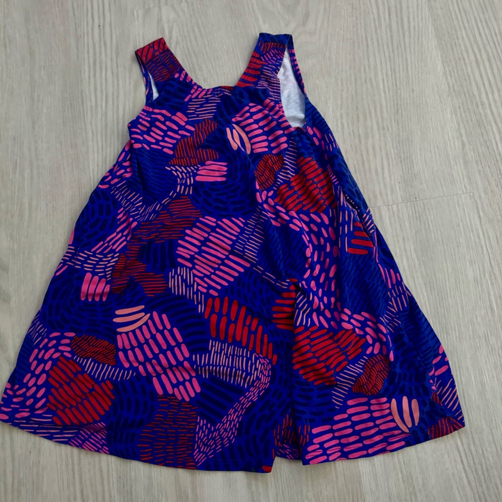 Fighting Eel toddler girl mini Eel Colorful Sleeveless Dress 4T great condition